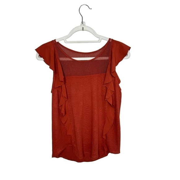 Abercrombie & Fitch Sleeveless Ruffled Knit top Size Xs - Picture 3 of 4